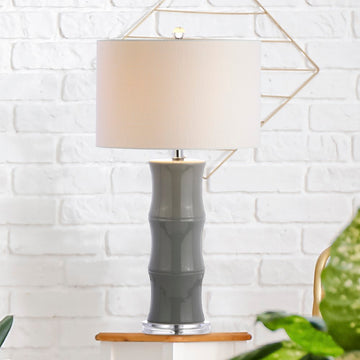Tiki 26.5" Ceramic LED Table Lamp - JONATHAN Y